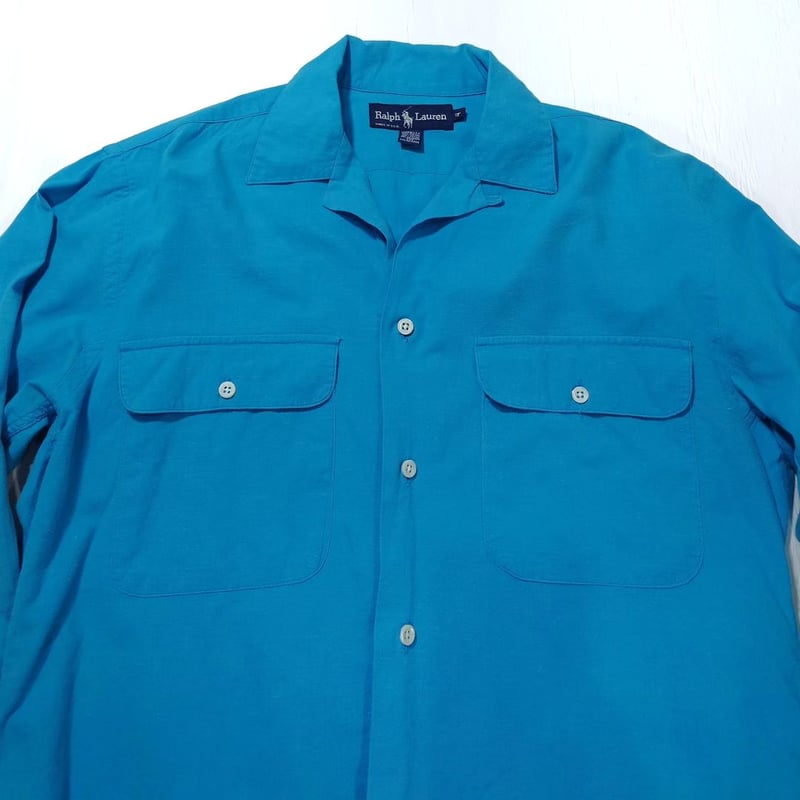 Polo by Ralph Lauren 80〜90s コットンオープンカラーシャツ MADE