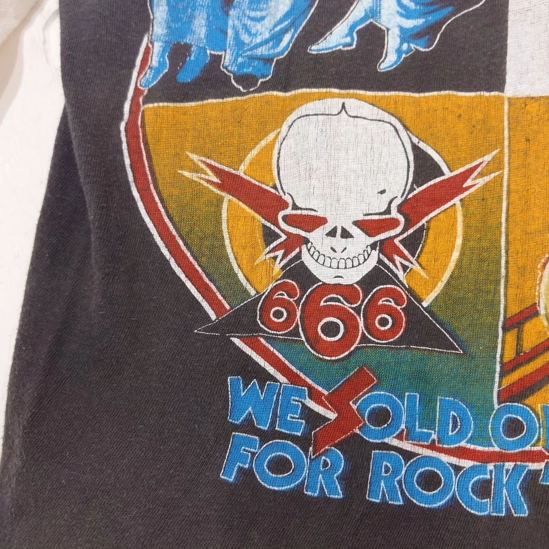 BlackSabbath × Blue Oyster Cult 80s コットンポリ ツアーT