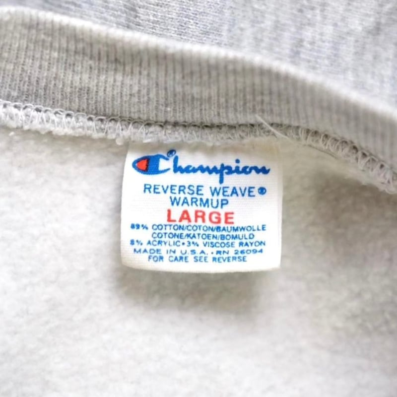 Champion 80s コットンアクリルレーヨン リバースウィーブスウェット