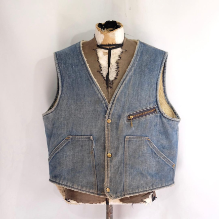 carter's 60's ボアデニムベストヴィンテージボロ