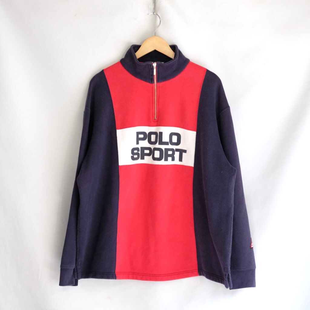 Polo Sport Ralphlauqen 90sコットンポリジップアップスウェット Polo Sport Ralphlauqen 90sコットンポリジップアップスウェット
