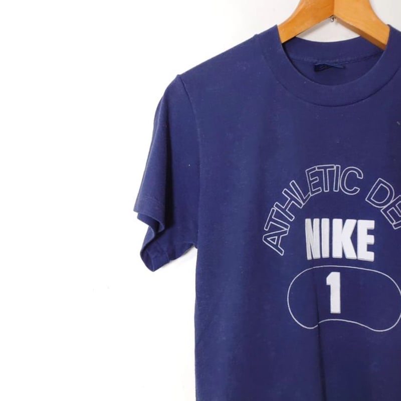 Nike 80s コットンポリ ATHLETIC DEPT Tシャツ MADE IN USA Nike 80s コットンポリ ATHLETIC DEPT Tシャツ MADE IN USA