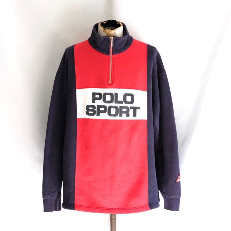 Polo Sport Ralphlauqen 90sコットンポリジップアップスウェット Polo Sport Ralphlauqen 90sコットンポリジップアップスウェット