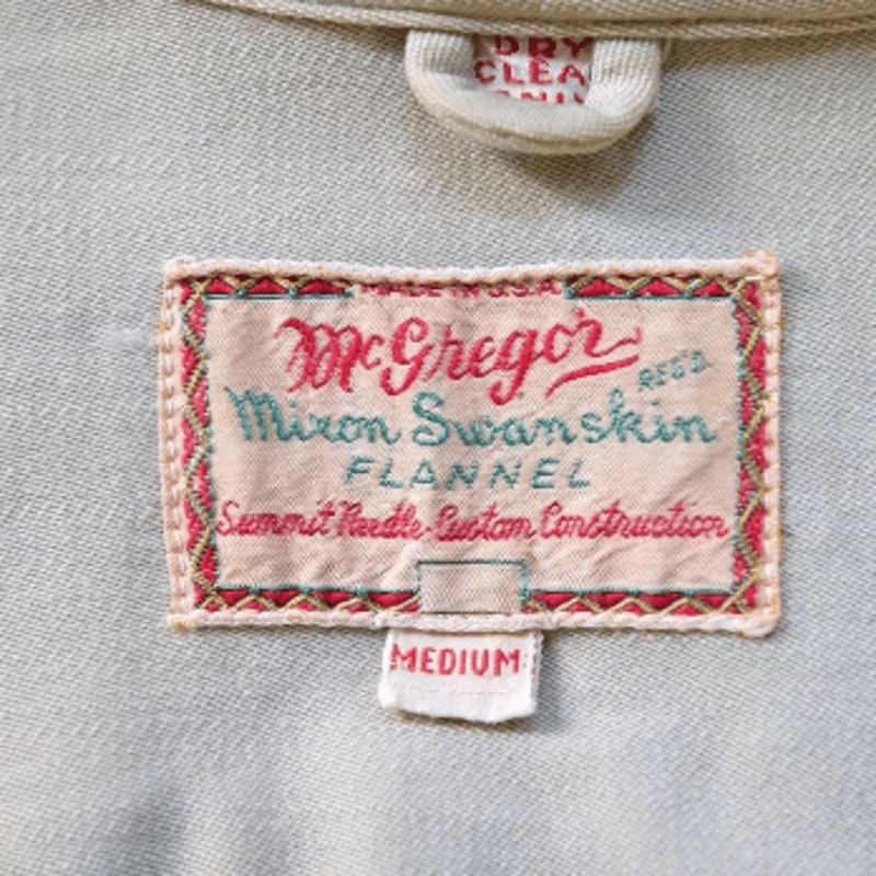 Mcregor 40s コットンウール オープンカラーシャツ MADE IN USA Mcregor 40s コットンウール オープンカラーシャツ MADE IN USA