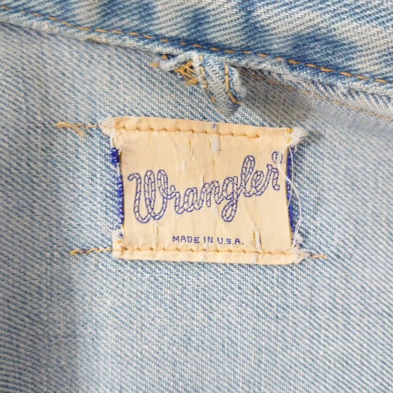Wrangler 60s 24MJZ デニムジャケット MADE IN USA | IMPERIAL Wrangler 60s 24MJZ デニムジャケット MADE IN USA | IMPERIAL