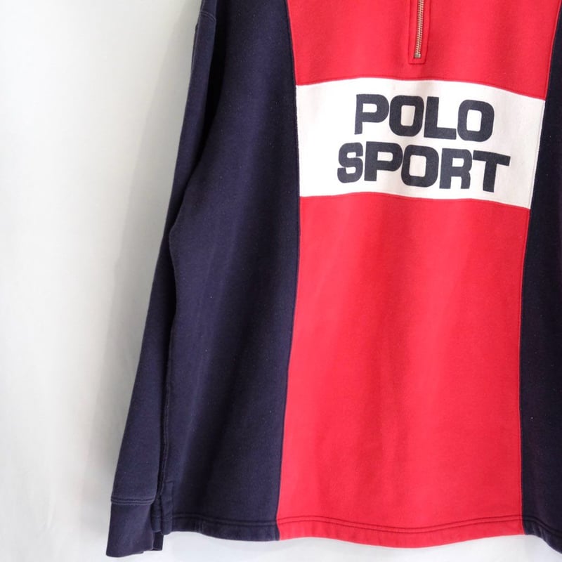 Polo Sport Ralphlauqen 90sコットンポリジップアップスウェット Polo Sport Ralphlauqen 90sコットンポリジップアップスウェット