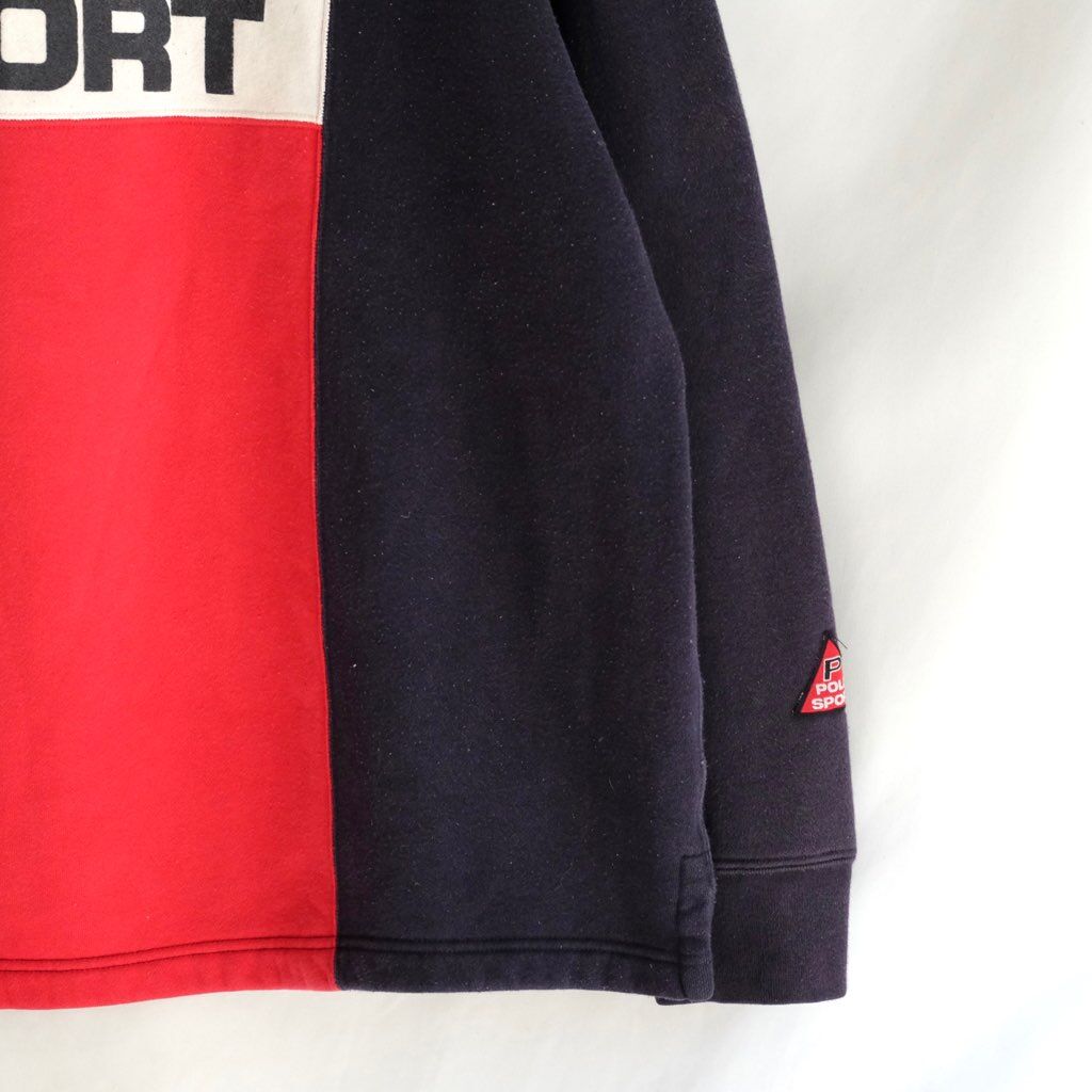 Polo Sport Ralphlauqen 90sコットンポリジップアップスウェット