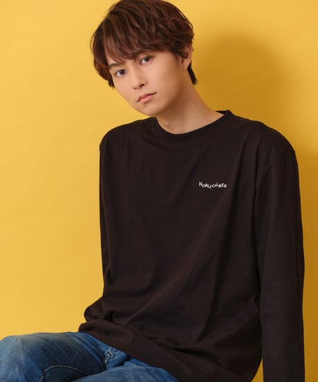 Noblecalmer Casual LOGO Long T-Shirt