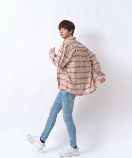 Noblecalmer LOGO Check shirt