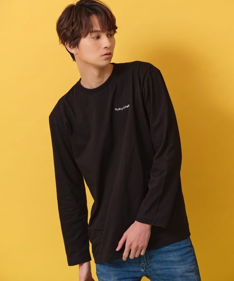 Noblecalmer Casual LOGO Long T-Shirt