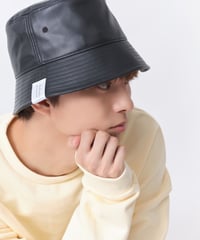 Noblecalmer LOGO LeatherBucket hat
