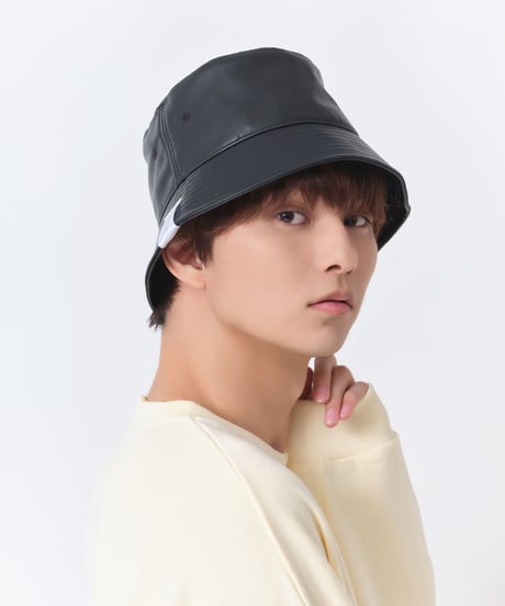 Noblecalmer LOGO LeatherBucket hat