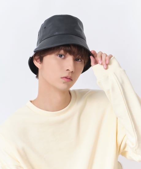 Noblecalmer LOGO LeatherBucket hat