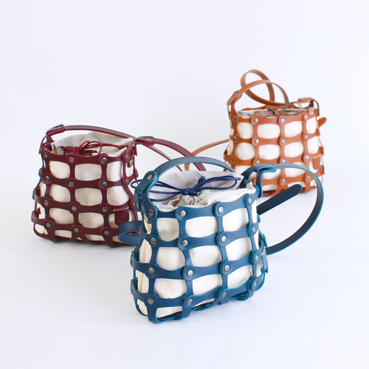 ハンドメイド 丸底ショルダーバッグ他8点のおまとめ ハンドメイド 丸底