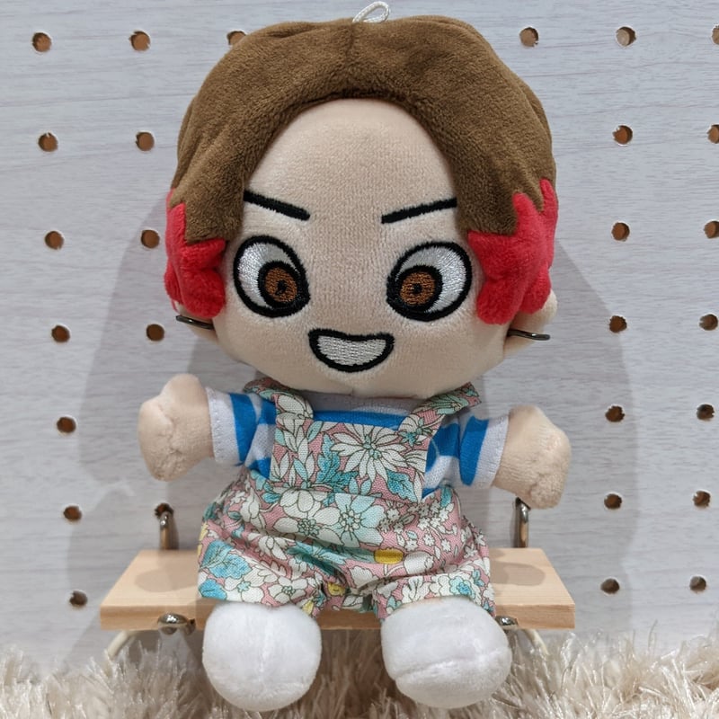 ちびぬい】サロペット（花柄・ピンク） | ぬいふく工房 