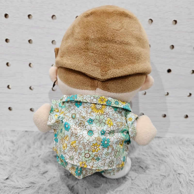 ちびぬい】セットアップ（花柄・グリーン） | ぬいふく工房
