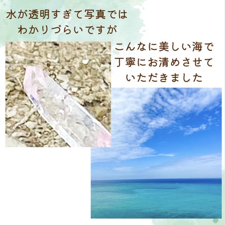 美しい海と愛と平和のエネルギー⭐︎希少なコロンビア産グリフ入りレムリアンシード