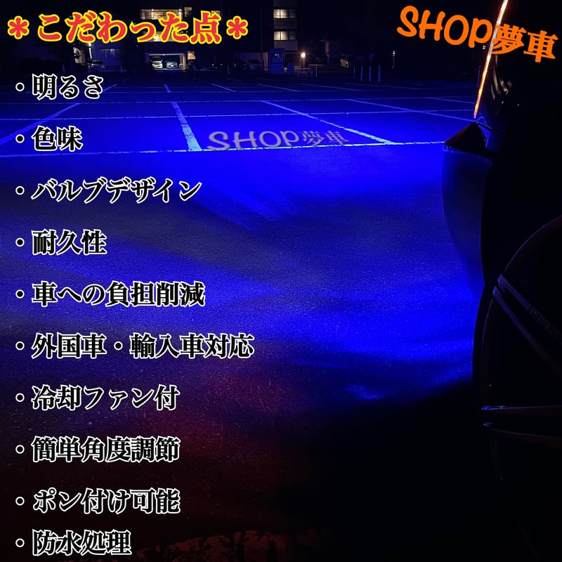 新発売❗️34000LM‼️ 青薔薇✨フォグランプ LED 外車も対応 | SHOP夢車