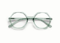ブルーライトカット付きリーディンググラス / EDGY / clear green