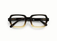 ブルーライトカット付きリーディンググラス / SQUARE / blackbrown
