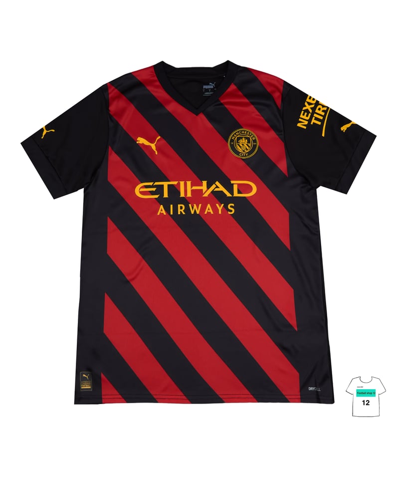 受注販売】PUMA 22/23 マンチェスターシティ アウェイユニフォーム+各
