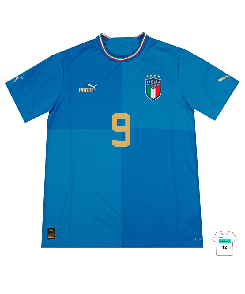 受注販売】Puma 22-23 イタリア代表 マーキング付 ユニフォーム 受注販売】Puma 22-23 イタリア代表 マーキング付 ユニフォーム