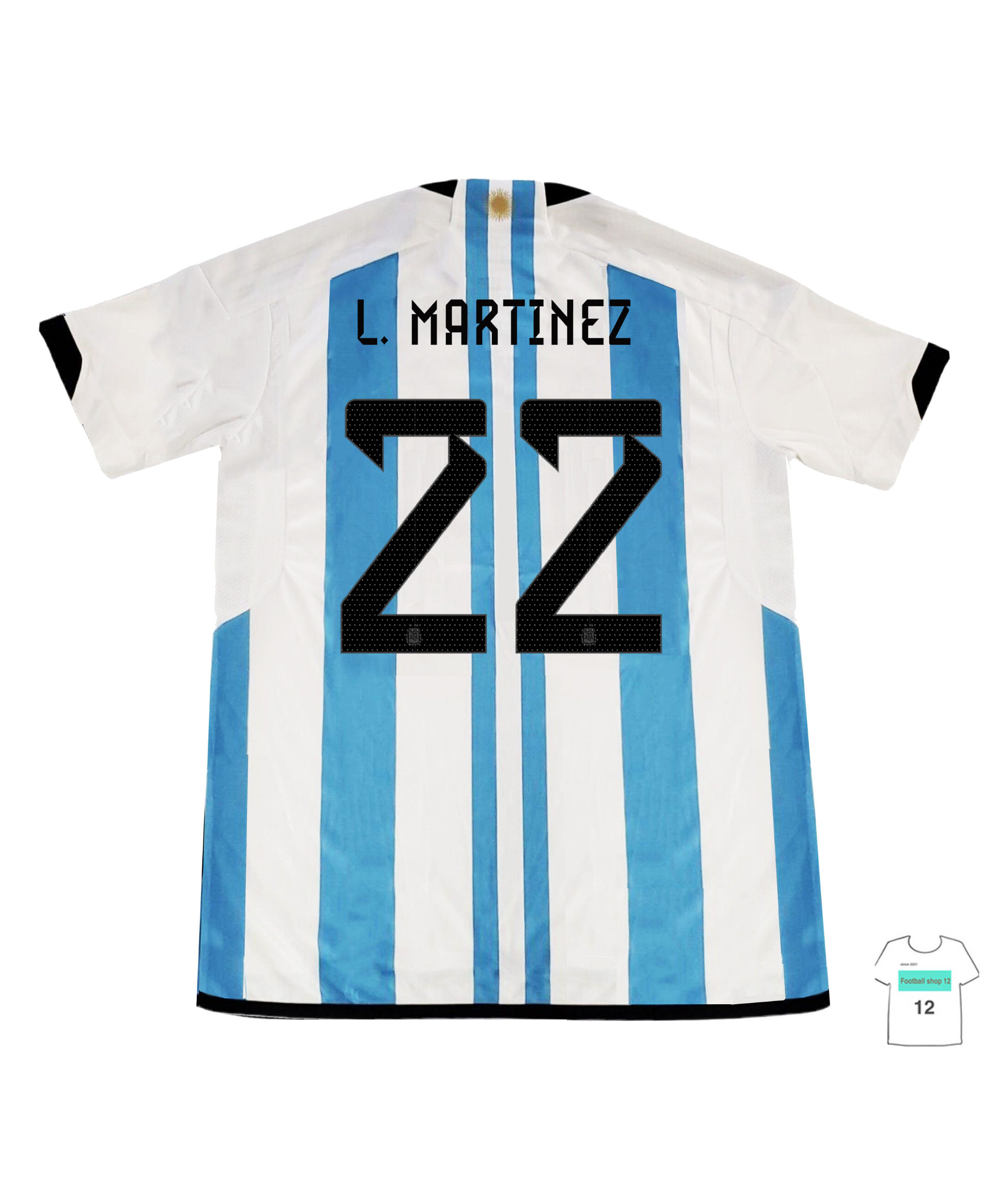 受注販売】Adidas 2022 アルゼンチン代表 ホームユニフォーム
