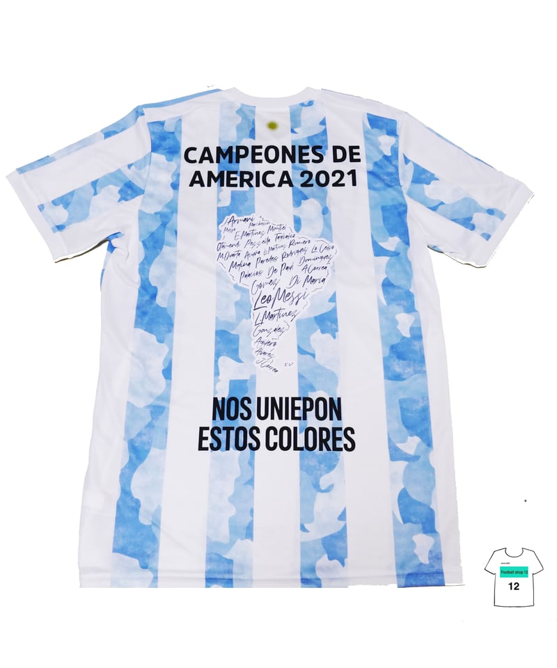 《新品》アルゼンチン代表　コパ・アメリカ　2021　優勝記念ユニフォーム　（Ｍ）