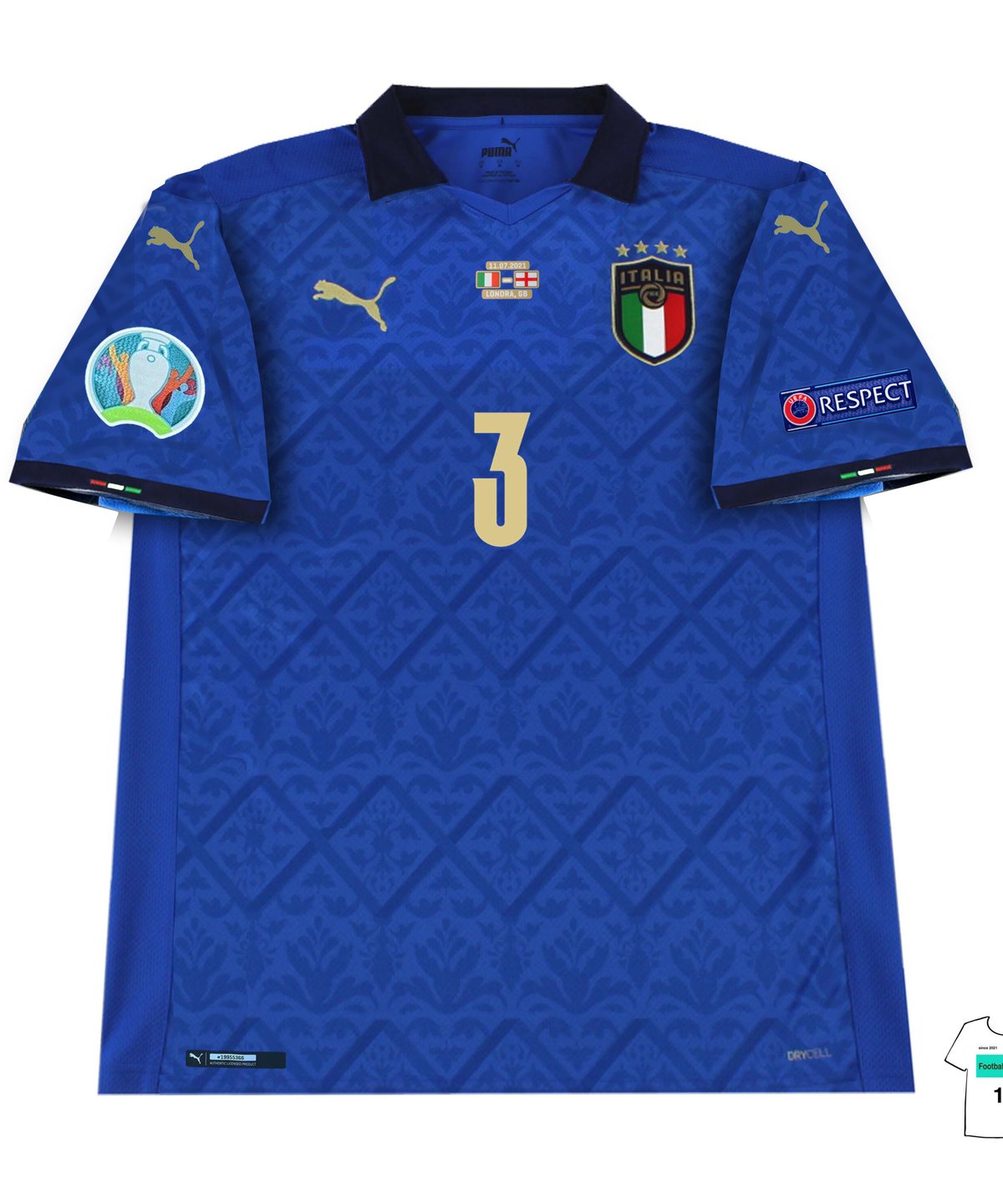 【受注販売】PUMA 21-22 イタリア代表H EURO2020パッチセット 