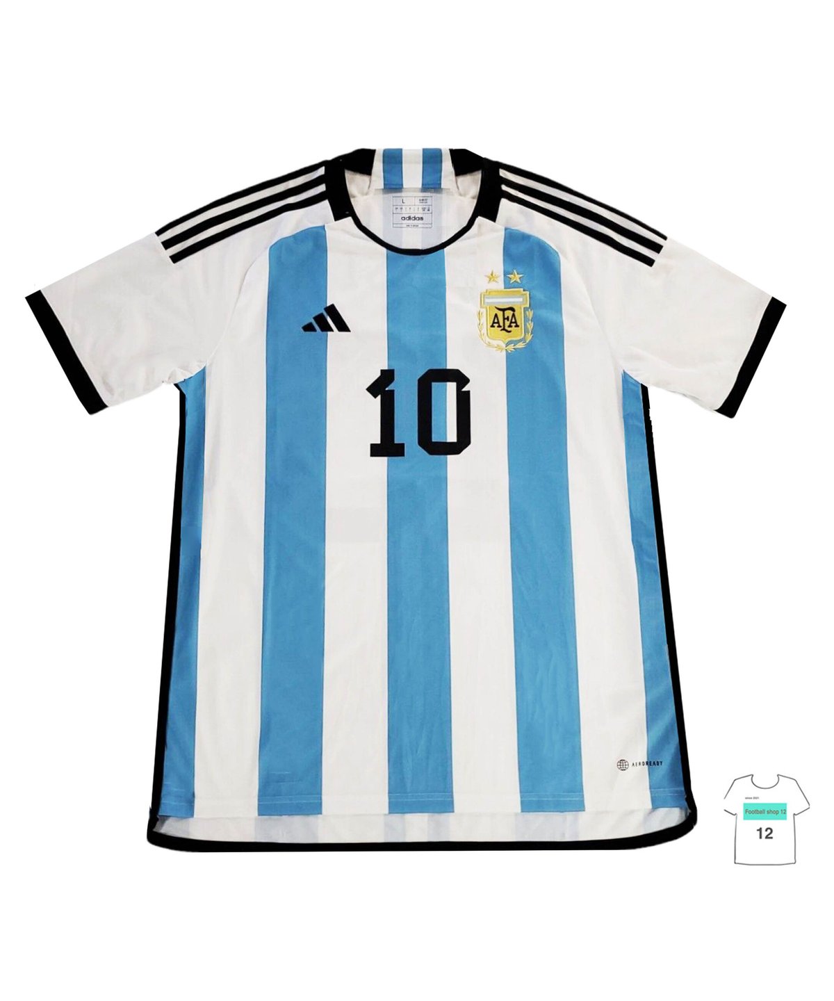 【受注販売】Adidas 2022 アルゼンチン代表　ホームユニフォーム　マーキング付き