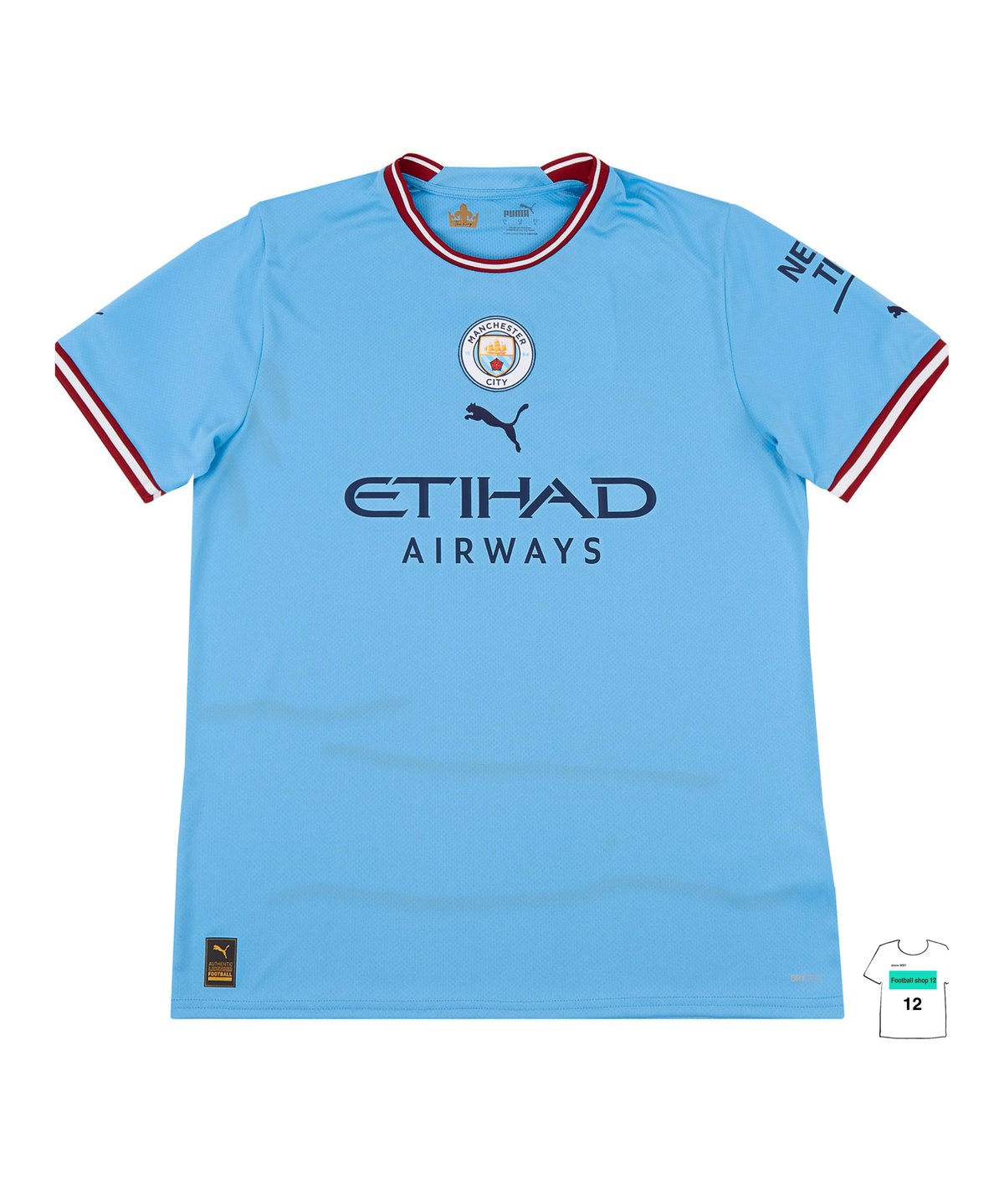 受注販売】PUMA 22/23 マンチェスターシティ ホームユニフォーム+各