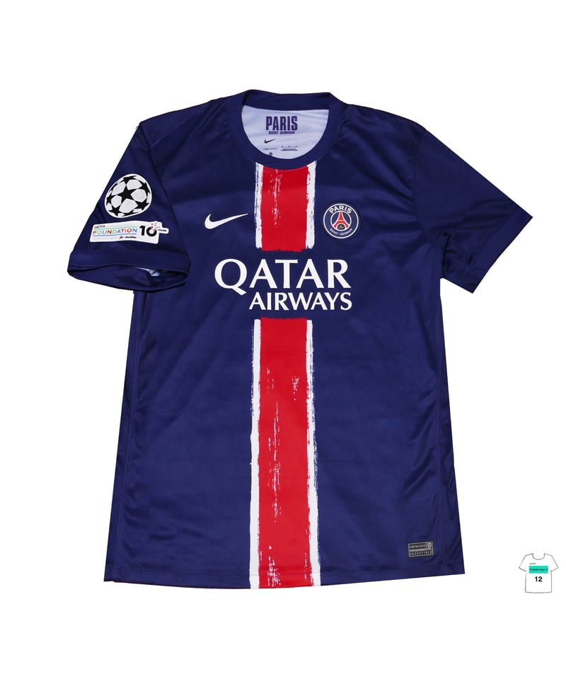 新品タグ付き PSG ホームユニフォーム Mサイズ 受注販売】Nike 24/25 PSG ホームユニフォーム 公式カップ戦マーキング
