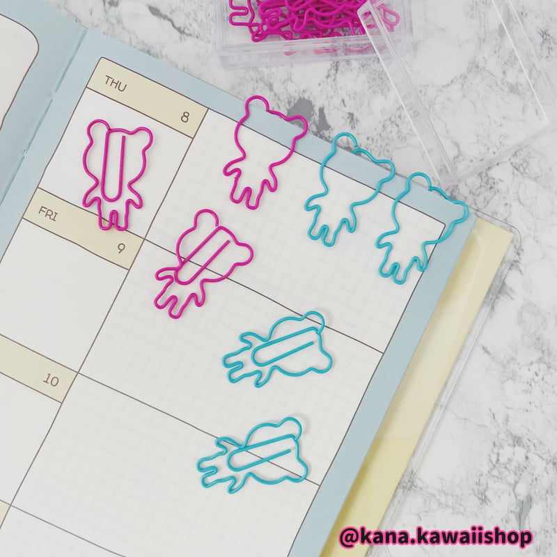 くまクリップ12P | kana-kawaiishop's STORE