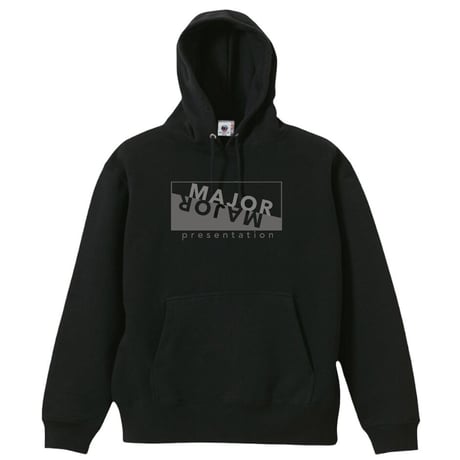 MP スウェットパーカー(反転ロゴ)-BLACK-