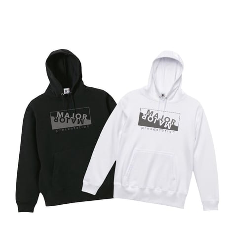 MP スウェットパーカー(反転ロゴ)-WHITE-
