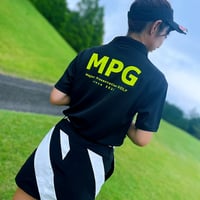 MPGロゴ　ドライポロシャツ　-BLACK-