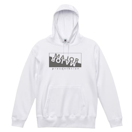 MP スウェットパーカー(反転ロゴ)-WHITE-