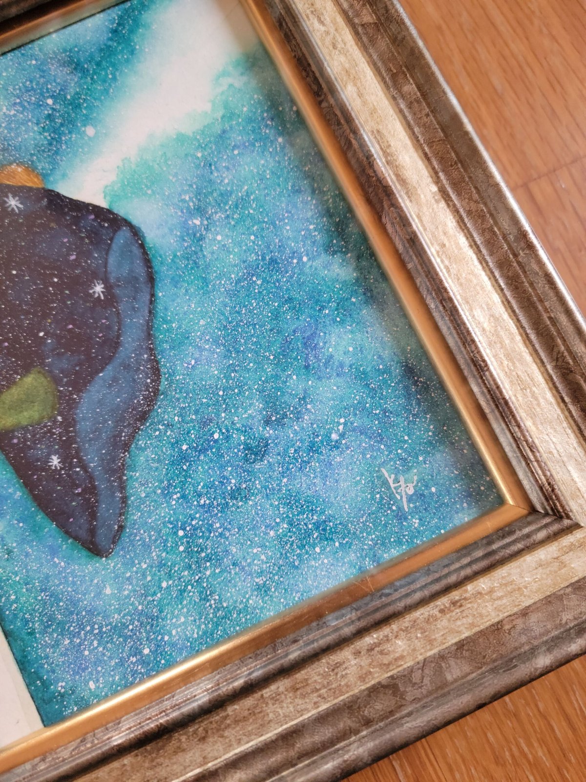 水彩画「幾光年の灯り」 | 茅野カヤ Kaya Kayano's STORE