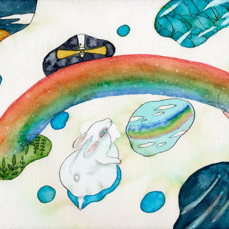 ピアノと虹の絵画 18b947dd8127df67536f0b5e231731