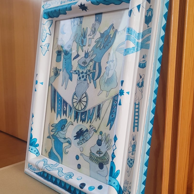 水彩壁絵 Watercolor *The Tender Calf Calf* 【公式通販】