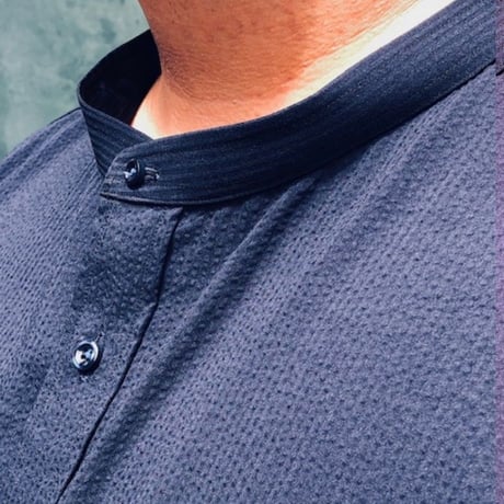 たろlong shirt（タロ ロング シャツ）ネイビー　TLS-003
