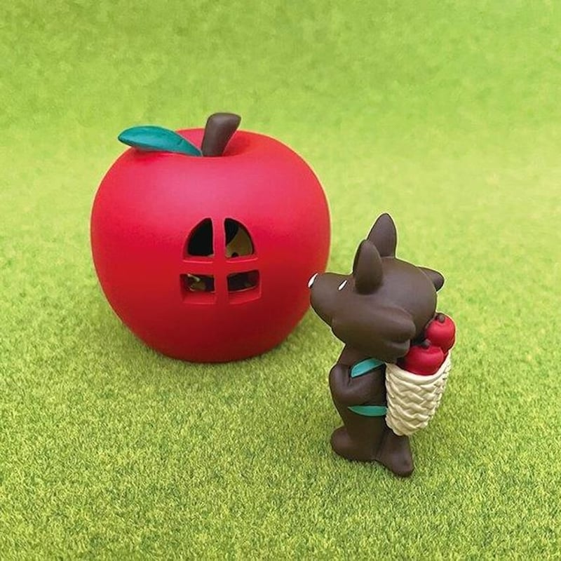 赤ずきんマスコット(リンゴ狩りオオカミ)【オトギッコ〜おとぎの