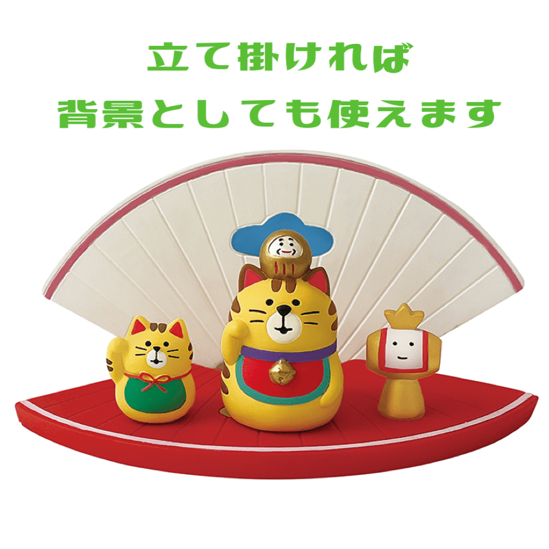扇の台座(紅)【FUKU福MONO 豆福】 | CHEER-FUL*