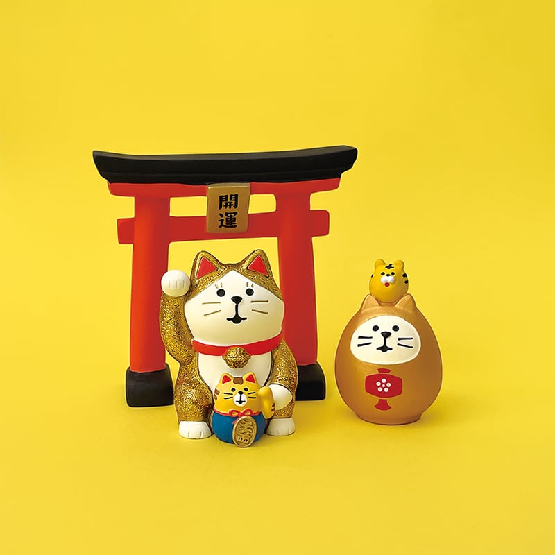 開運カラー招き猫(白) 【FUKU福MONO】3月下旬入荷予定 | CHEER-FUL*