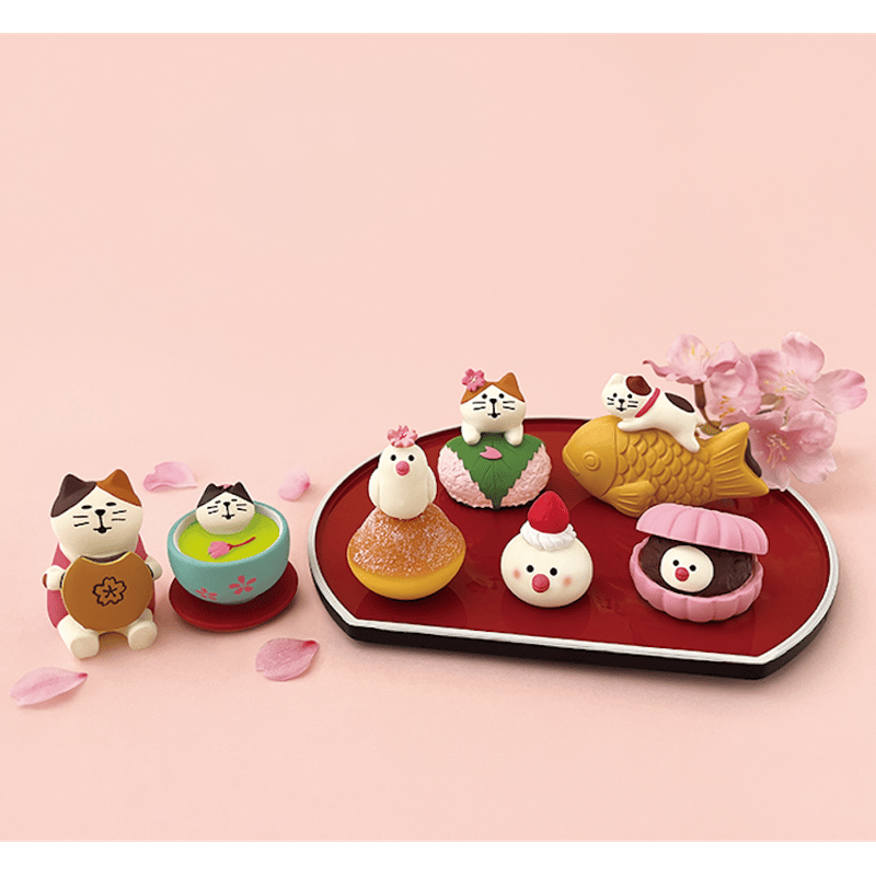 ちびねこ(桜緑茶) 【しあわせ、まんぷく、お花見会】 | CHEER-FUL*