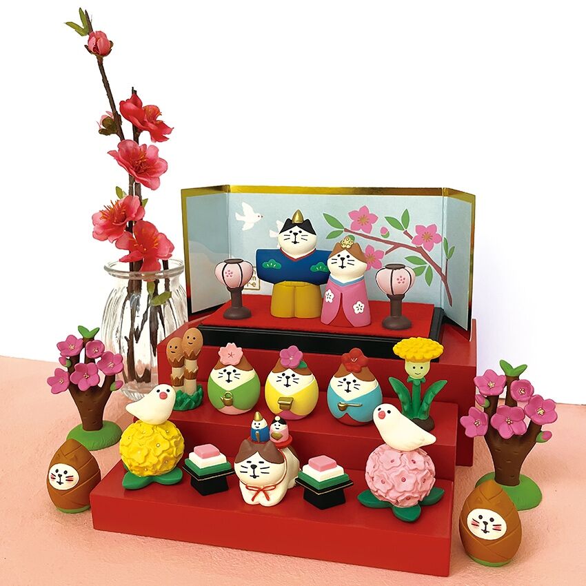 おひさまさんさん品！ おひなさまの台座セット(はなもも)【ぽかぽかひなたのおひなさま