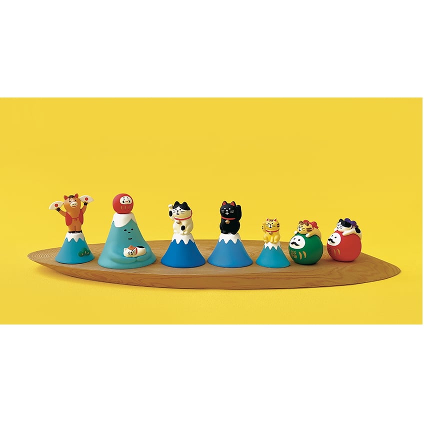 富士山招き猫(はちわれ) 【FUKU福MONO 開運富士山】10月中旬入荷