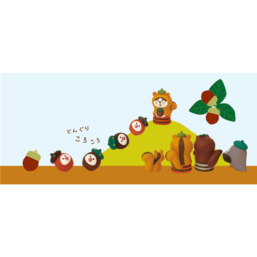 秋♪どんぐり♡ひよこ どんぐり文鳥(OR)【みのりの秋 どんぐり山】 | CHEER-FUL*