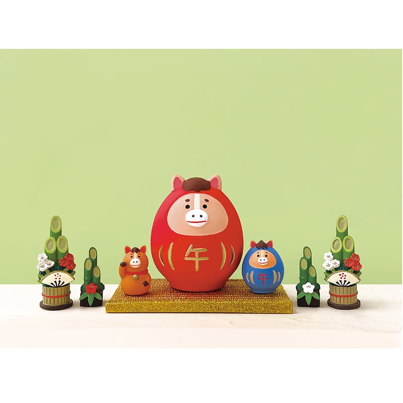 陶器の干支飾り(馬だるま) 【福馬 二〇二六 午】 | CHEER-FUL*