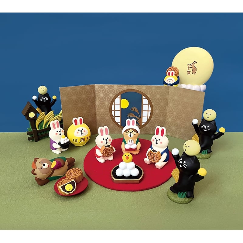 うさぎなりきり猫 お月見【うさぎ一家のお月見会】 | CHEER-FUL*